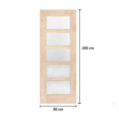 Деревянная дверь в стиле кантри со стеклом, 80x200 см - 379 Dh LT_ADVGR_ALTPHOTO 1
