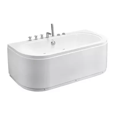 Ванна с гидромассажем и полным оснащением, 10 форсунок, белая - 3 297 Dh LT_ADVGR_ALTPHOTO 1