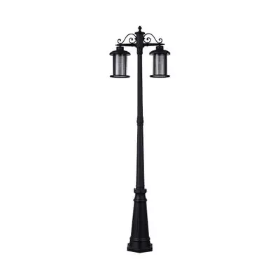 Уличный светильник на столбе высотой 2 метра с двумя плафонами E27 - 520 Dh LT_ADVGR_ALTPHOTO 1