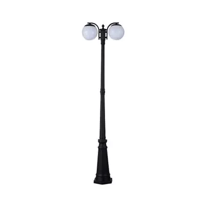 Уличный светильник на столбе высотой 2 метра с двумя плафонами E27 - 394 Dh LT_ADVGR_ALTPHOTO 1