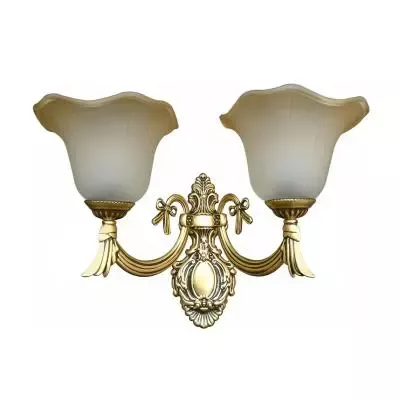 Настенный светильник со стеклянными плафонами (E27x2), размер 42 x 18 x 26 см - 90 Dh LT_ADVGR_ALTPHOTO 1