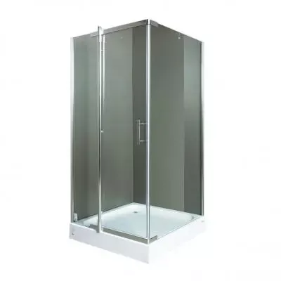 Душевая кабина прямая 100 x 185 см с безопасным стеклом 6 мм - 1 337 Dh LT_ADVGR_ALTPHOTO 1