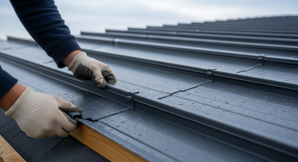 Монтаж фальцевой кровли в Дубае (ID: 84) LT_ADVGR_ALTPHOTO 1