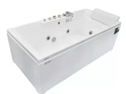 Прямая ванна с гидромассажем, 189x91x66 см, белая за 3 890Dh (ID:18)
