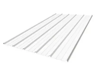 Виниловая кровельная панель, длина 5.5 м, цвет белый за 240Dh (ID:24)