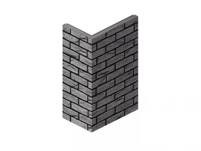 Декоративный камень угловой «Под кирпич», 8,5-19,5х6,5х0,6-1,5 см, серый за 215Dh (ID:58)