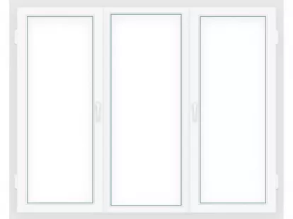 Окно ПВХ трехстворчатое, белое 1920 x 1440 мм за 1 181Dh (ID:70)