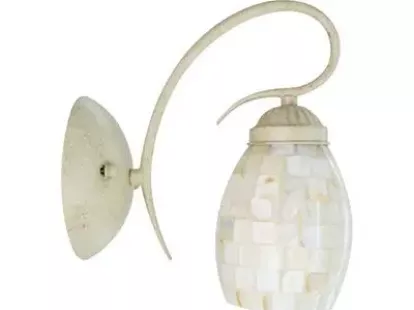 Настенный светильник со стеклянным плафоном (E27x1) за 186Dh (ID:102)