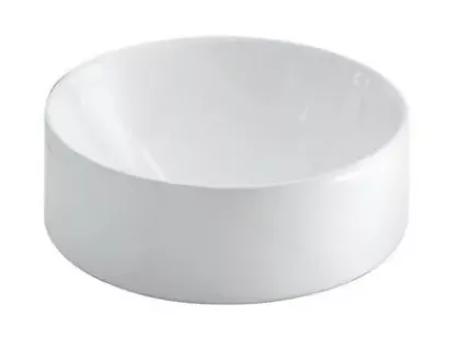 Круглая накладная керамическая раковина для ванной комнаты за 707Dh (ID:108)