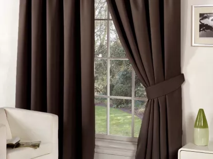 Шторы из однотонного матового блэкаута за 463Dh (ID:135)