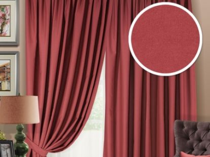 Комплект штор 220х280 см (2 шторы) + тюль 500х280 см + 2 подхвата за 445Dh (ID:142)