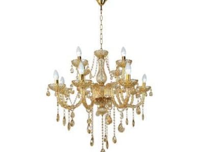 Люстра подвесная кристальная E14 x12 за 841Dh (ID:156)