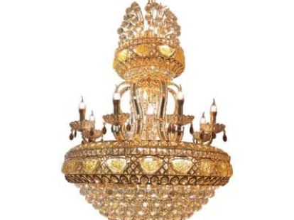 Люстра подвесная из гранёного стекла E27 x24 / E14 x8 за 3 883Dh (ID:158)