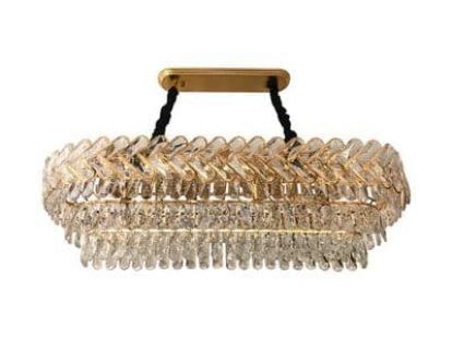 Люстра подвесная из гранёного стекла E27 x18 за 2 835Dh (ID:159)