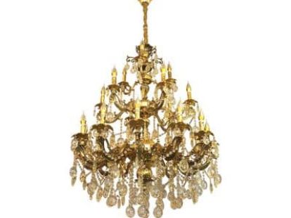 Люстра подвесная из гранёного стекла E14 x21 за 3 598Dh (ID:161)