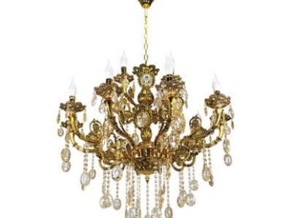 Люстра подвесная из гранёного стекла E14 x15 за 1 781Dh (ID:162)