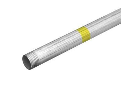 Труба оцинкованная с жёлтой полосой за 55Dh (ID:170)